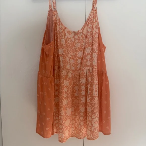 Torrid Orange Floral Sleeveless Top - Picture 3 of 3
